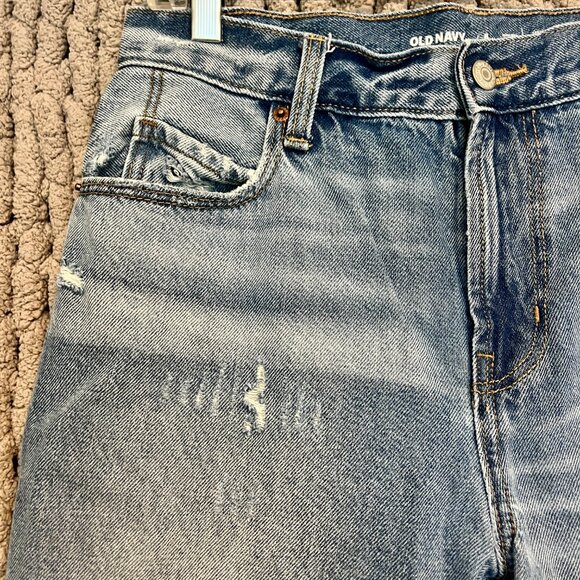 Old Navy High Rise Slouchy Straight Jeans – Size 6 - Picture 2 of 9